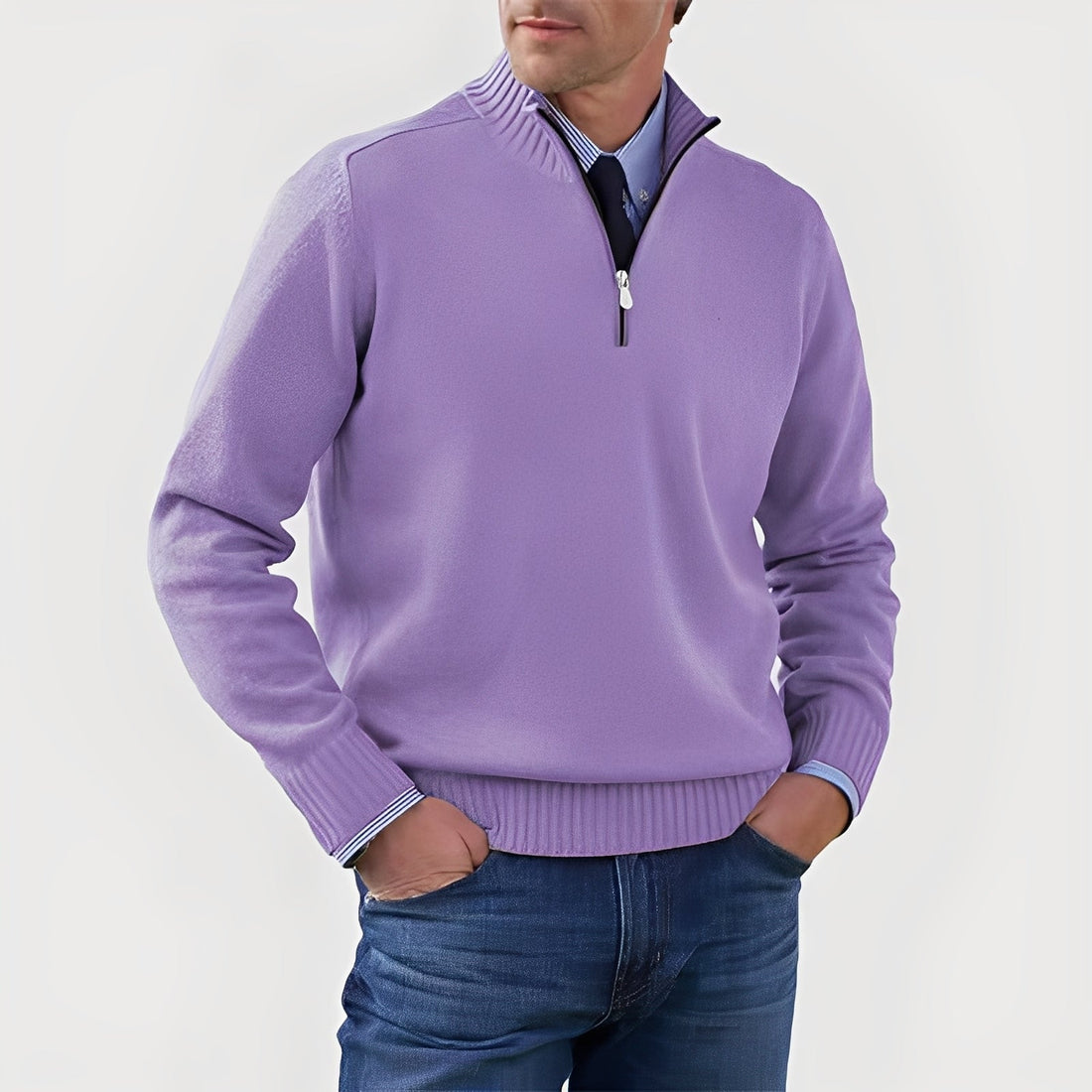 Nolan - Angenehmer Pullover mit halbem Reißverschluss