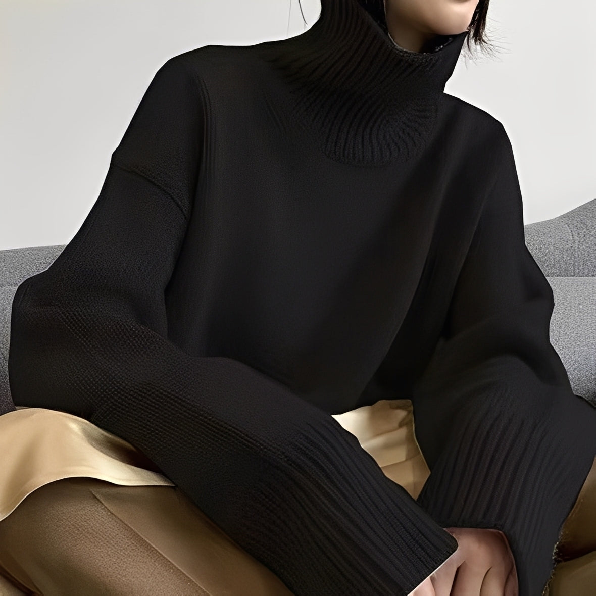 Clementine - Damenpullover mit kuscheligem Rollkragen