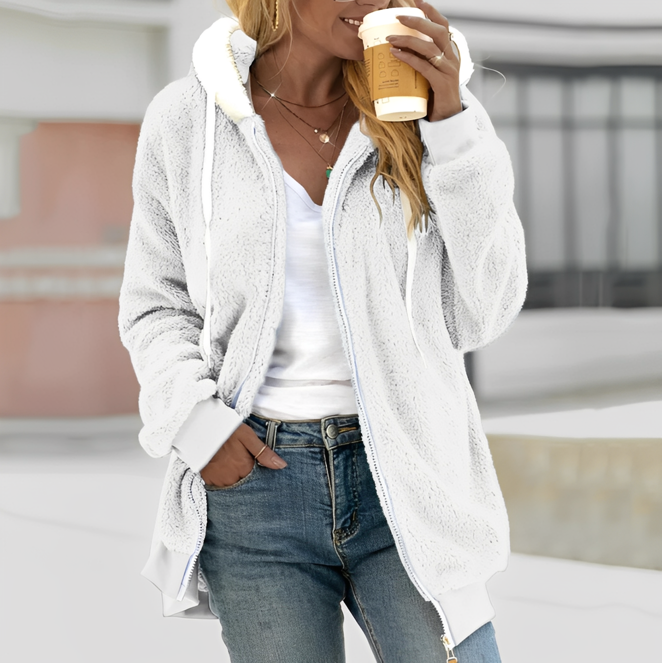 Chloe - Komfortable Damenjacke mit Kapuze