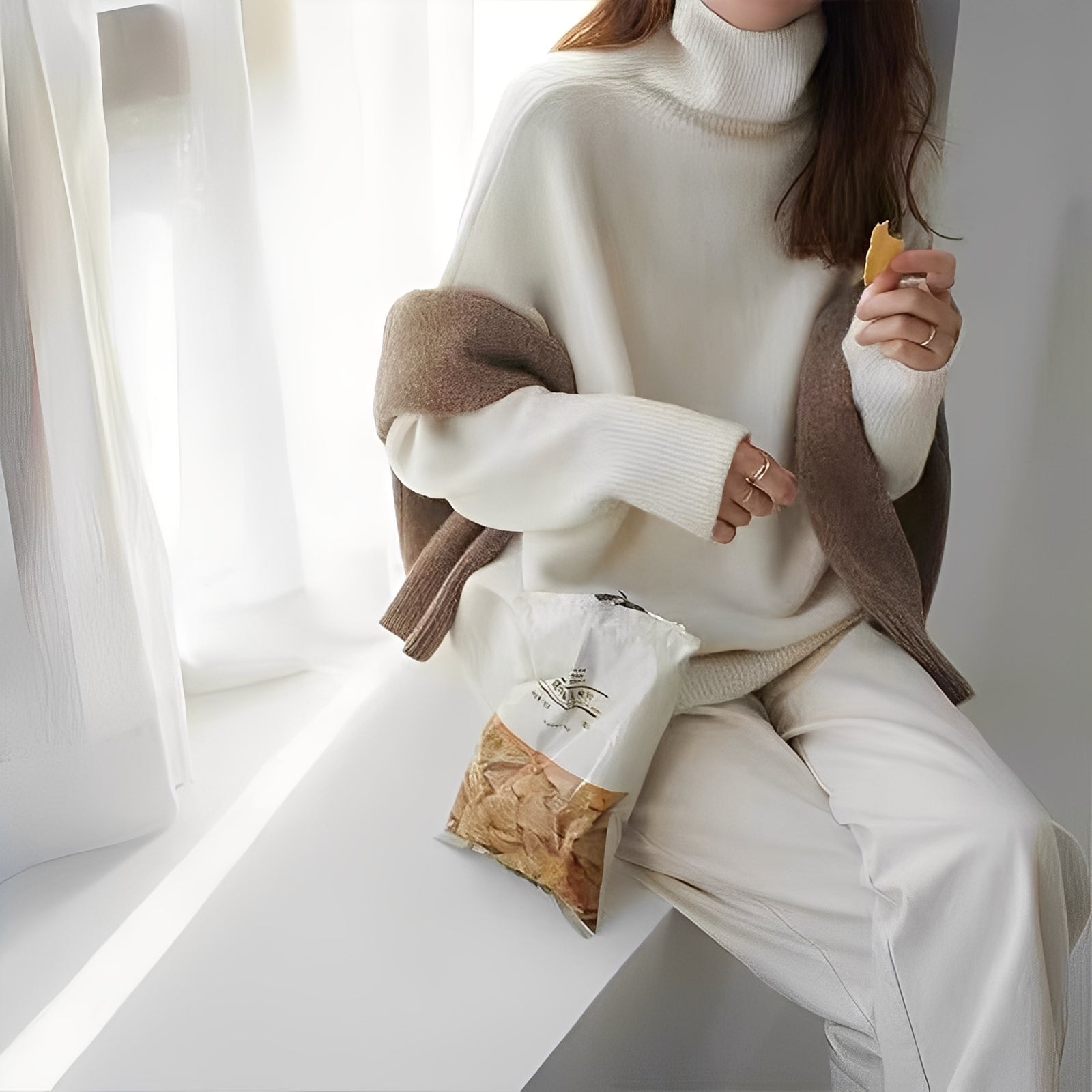 Clementine - Damenpullover mit kuscheligem Rollkragen