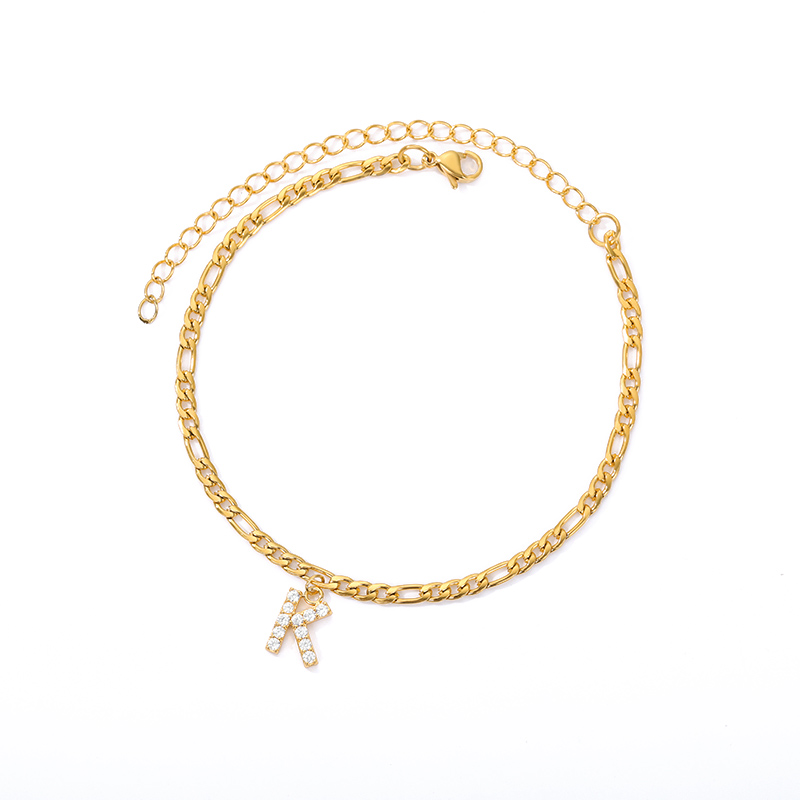 Initialen Knöchel - Knöchelarmband mit Ihrer Initiale