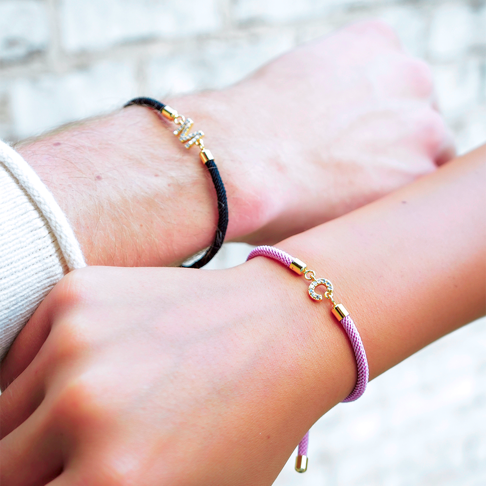 Calla – Verstellbares Armband mit graviertem Anfangsbuchstaben