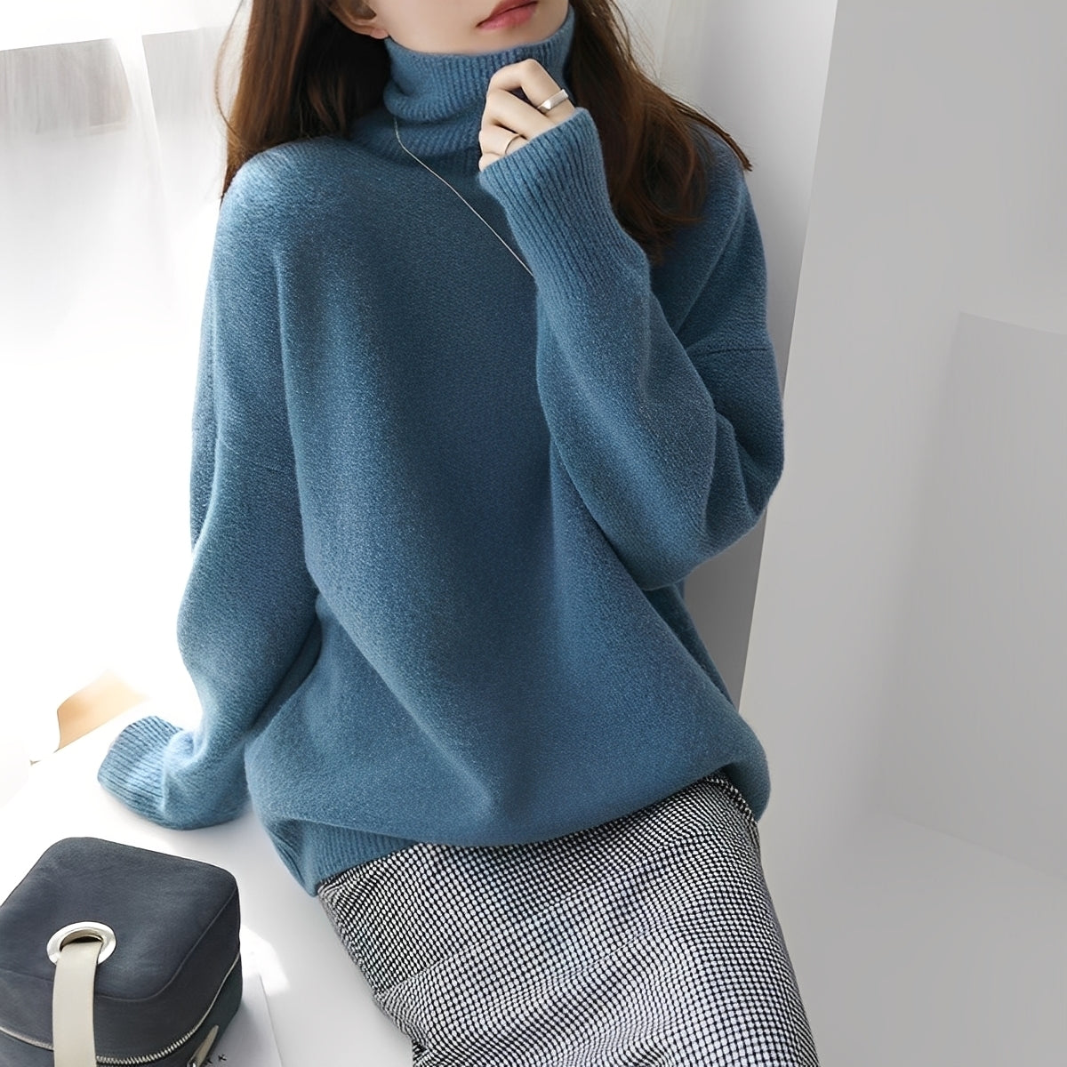 Clementine - Damenpullover mit kuscheligem Rollkragen