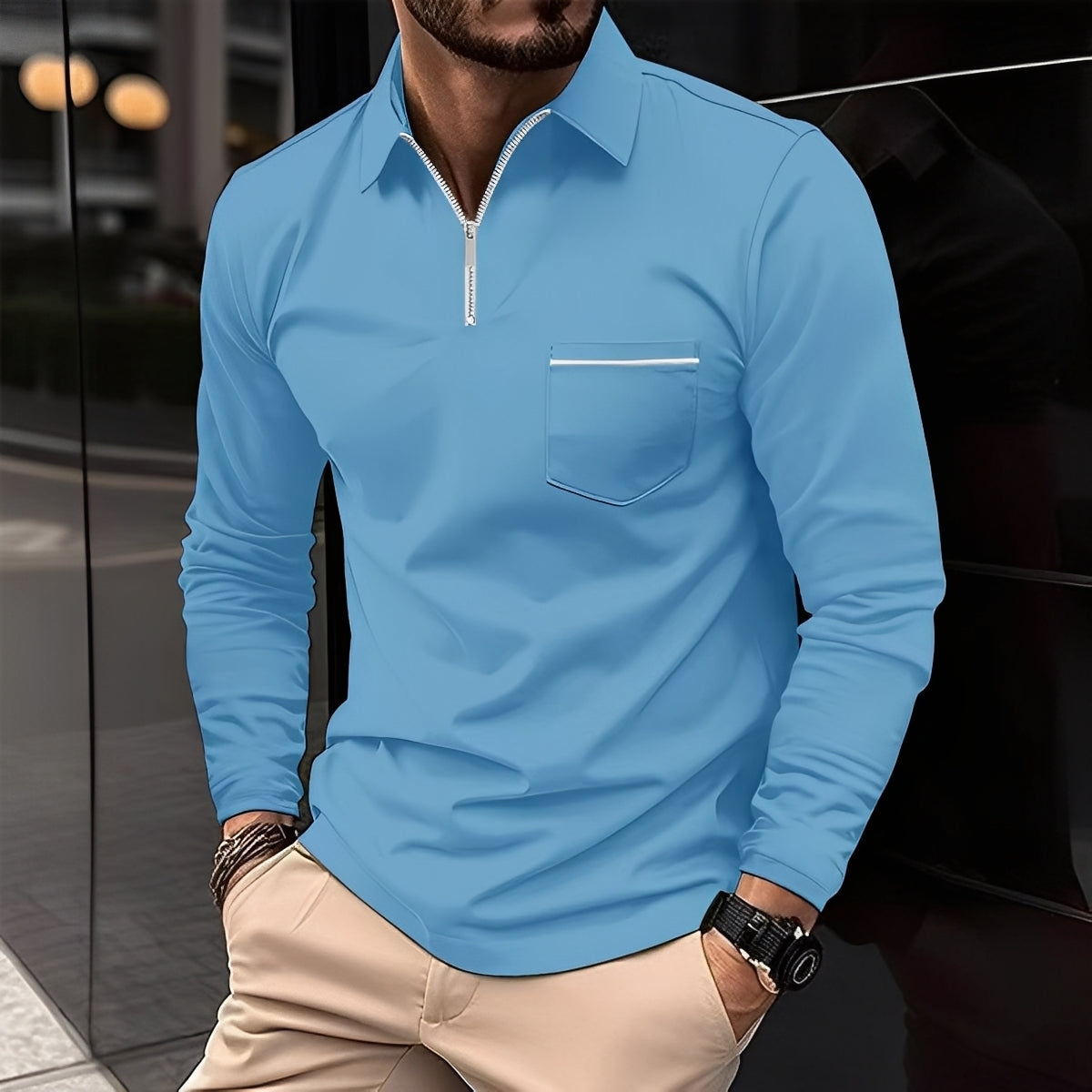 Bernard - Komfortables Langarmshirt