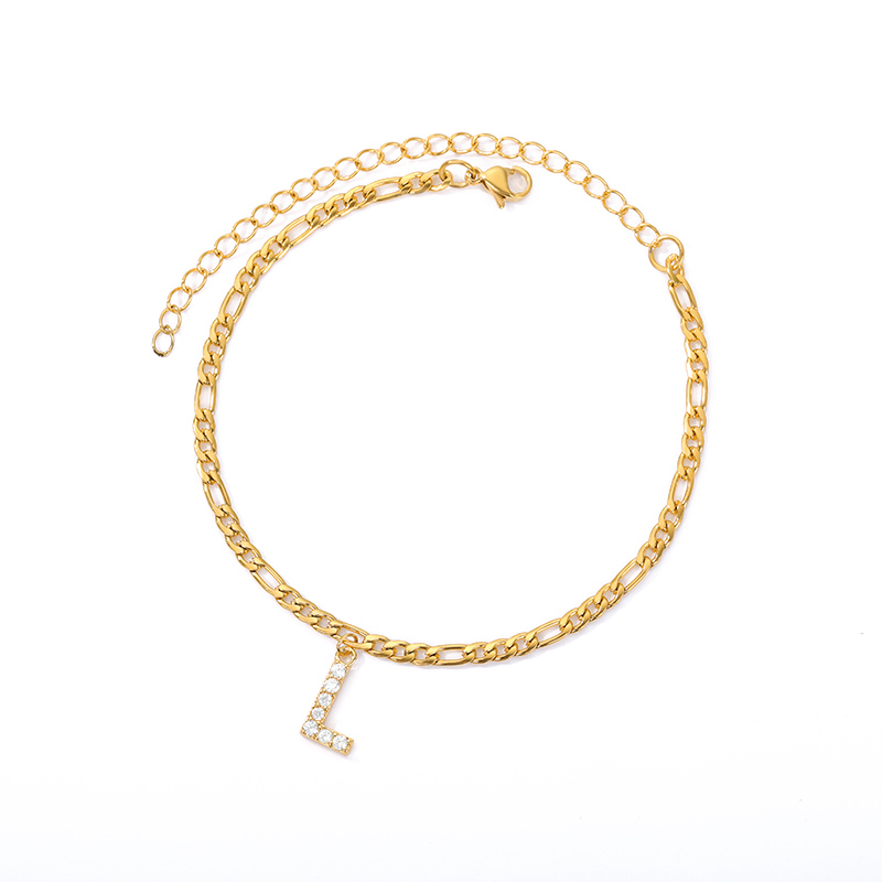 Initialen Knöchel - Knöchelarmband mit Ihrer Initiale