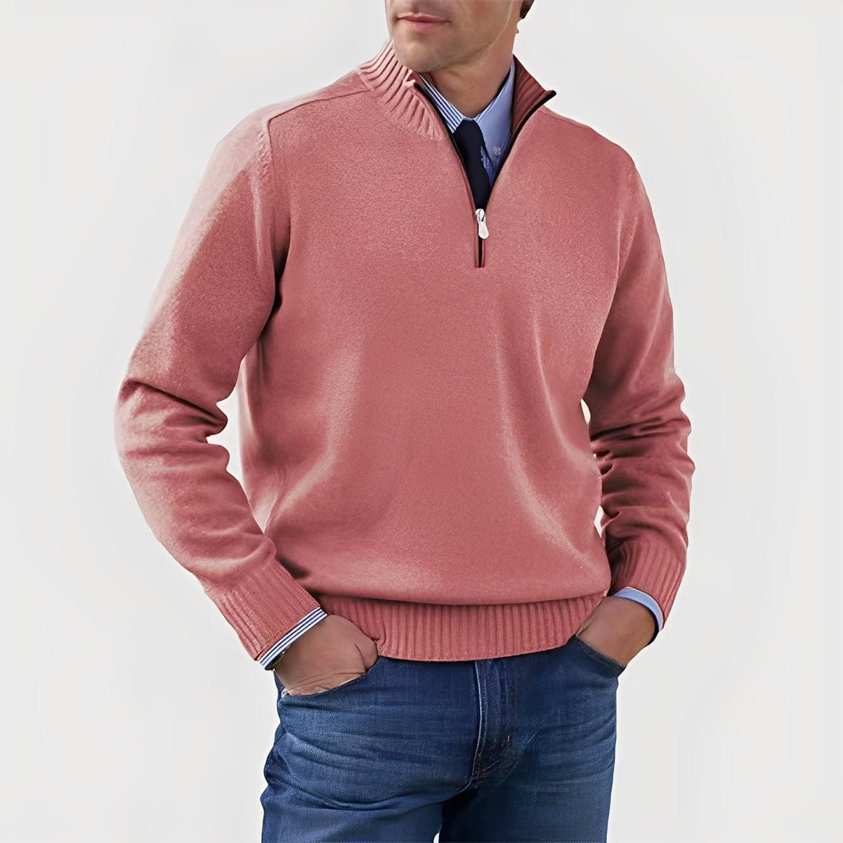 Nolan - Angenehmer Pullover mit halbem Reißverschluss