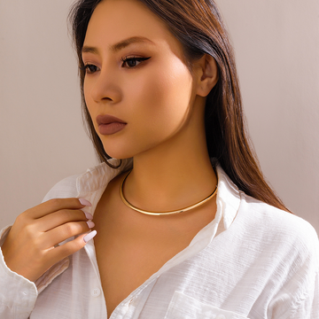 Halskette Clavícula Ring - Zarter Choker-Ring