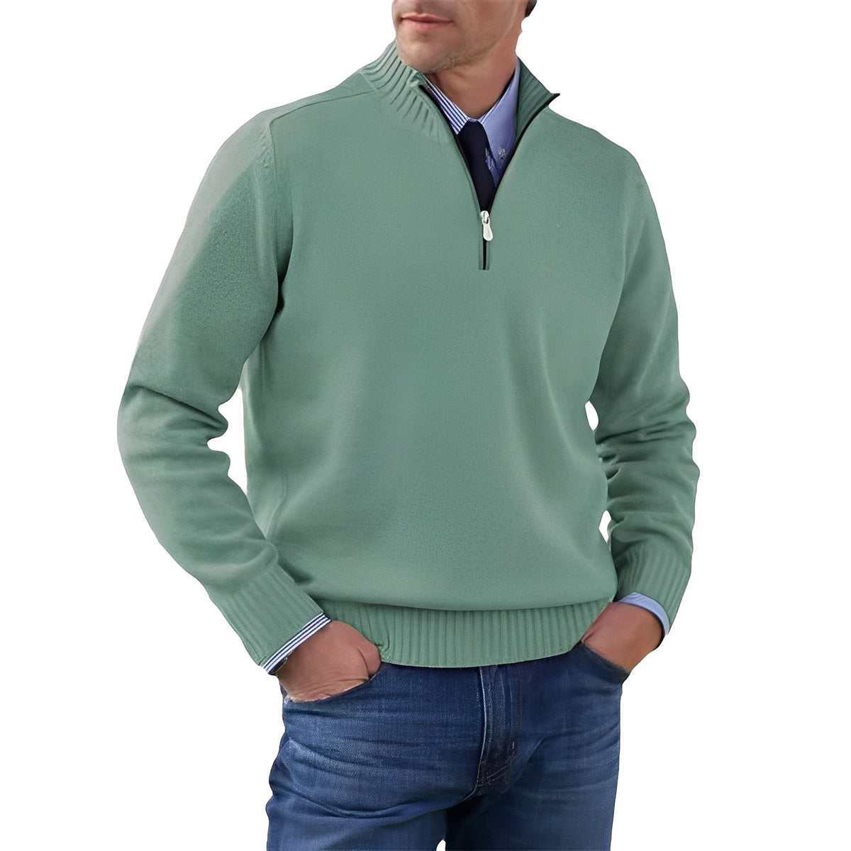 Nolan - Angenehmer Pullover mit halbem Reißverschluss