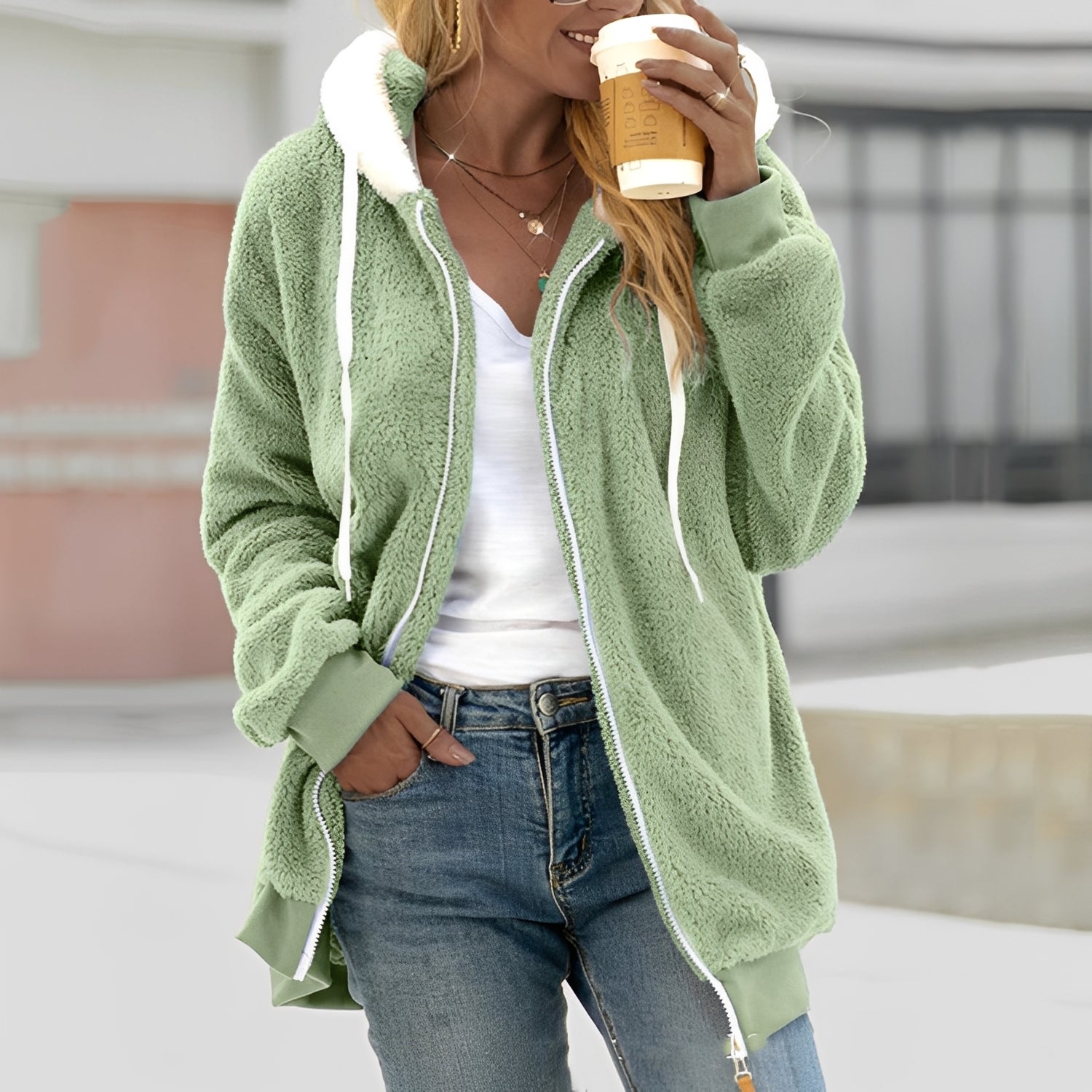 Chloe - Komfortable Damenjacke mit Kapuze