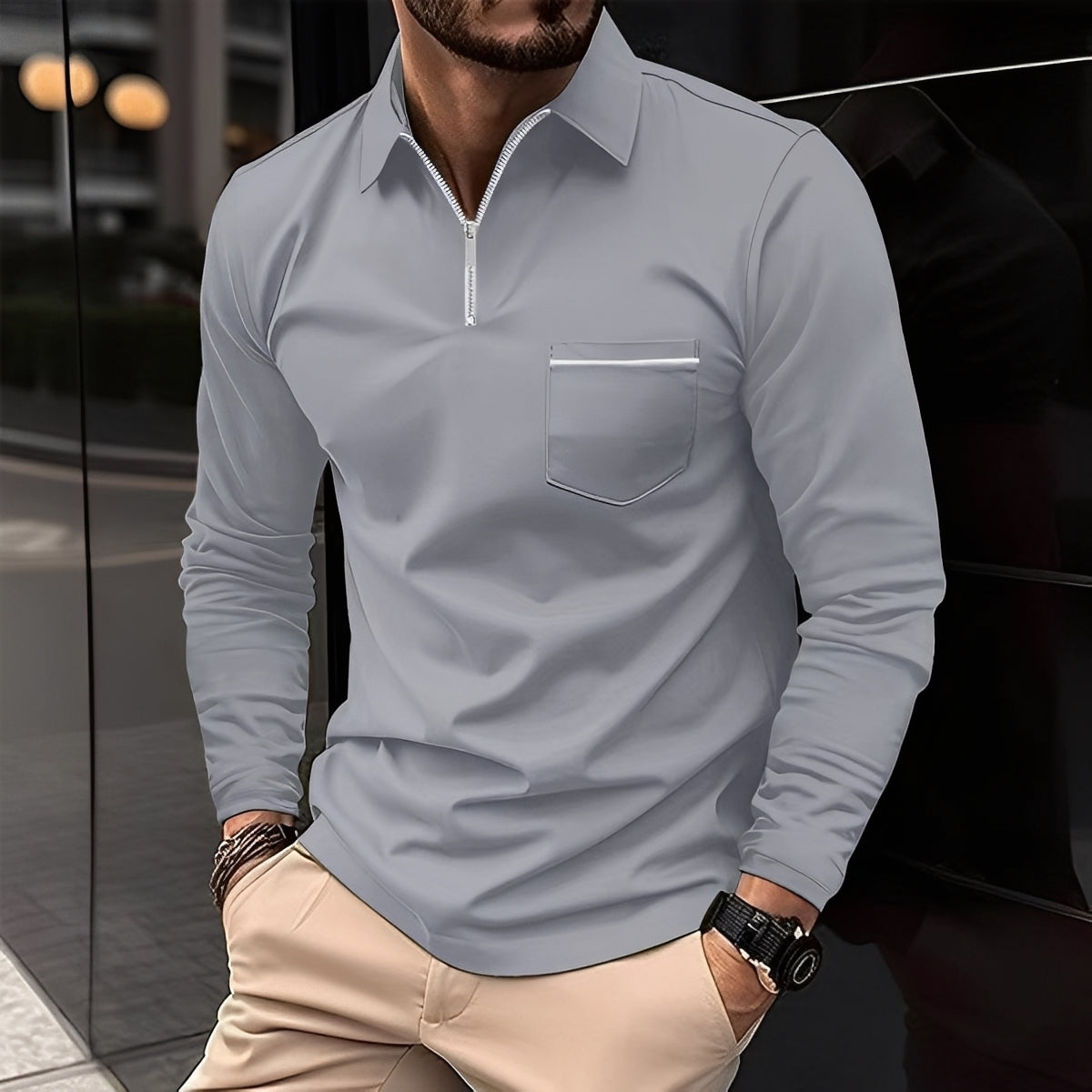 Bernard - Komfortables Langarmshirt
