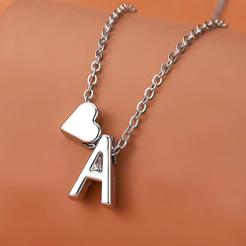 Initialen-Herzschmuckset - Initial Love Schmuckset