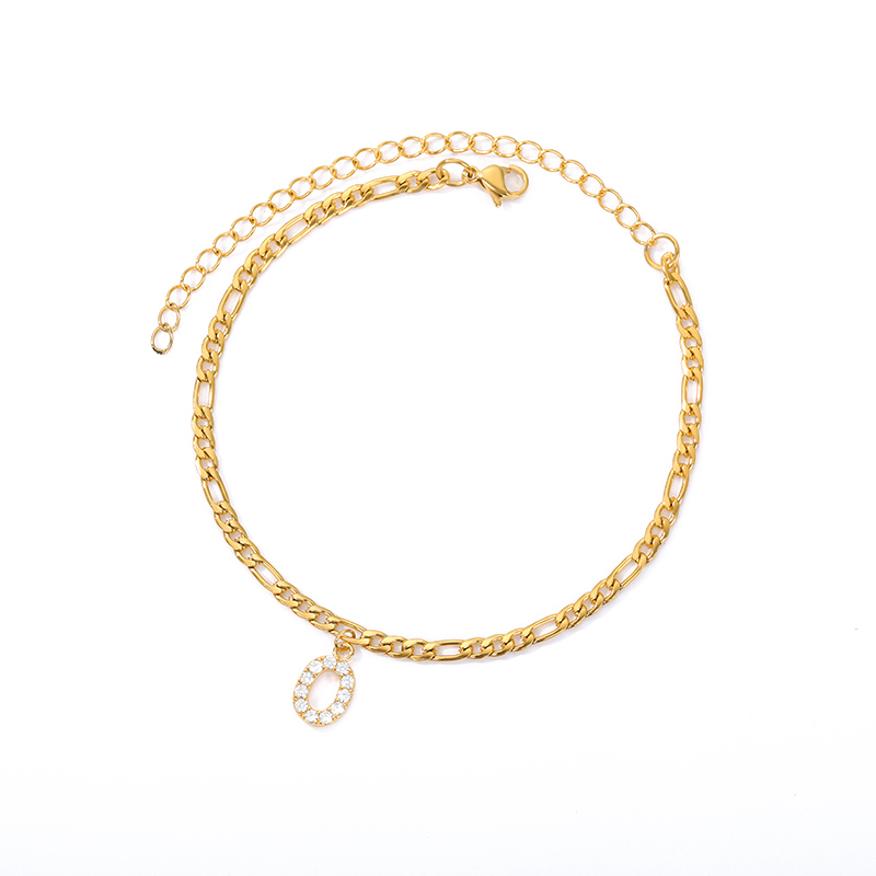 Initialen Knöchel - Knöchelarmband mit Ihrer Initiale