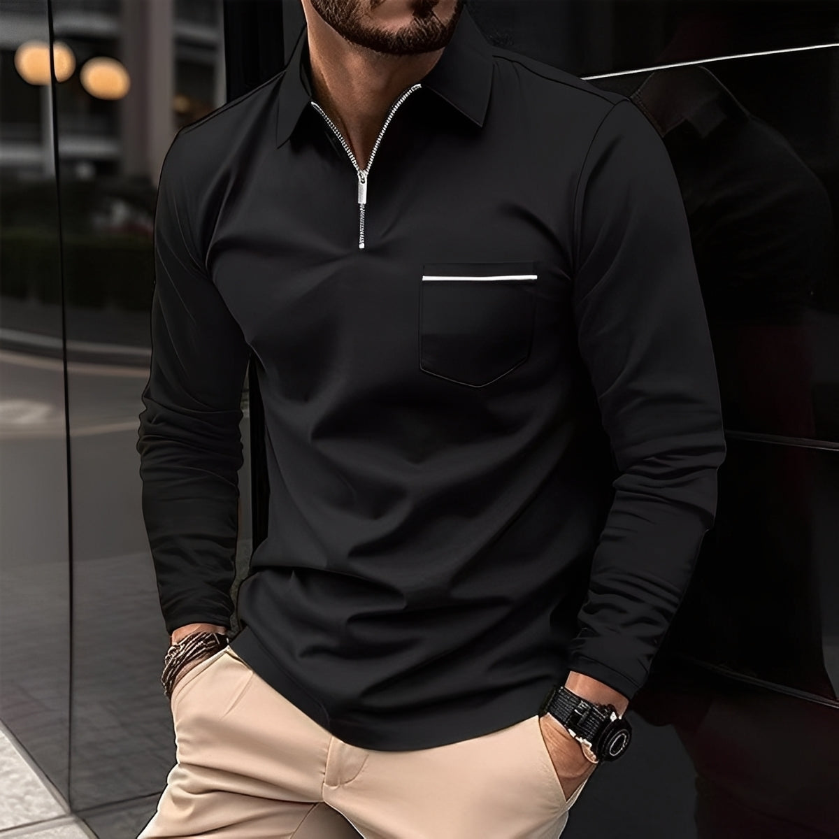 Bernard - Komfortables Langarmshirt