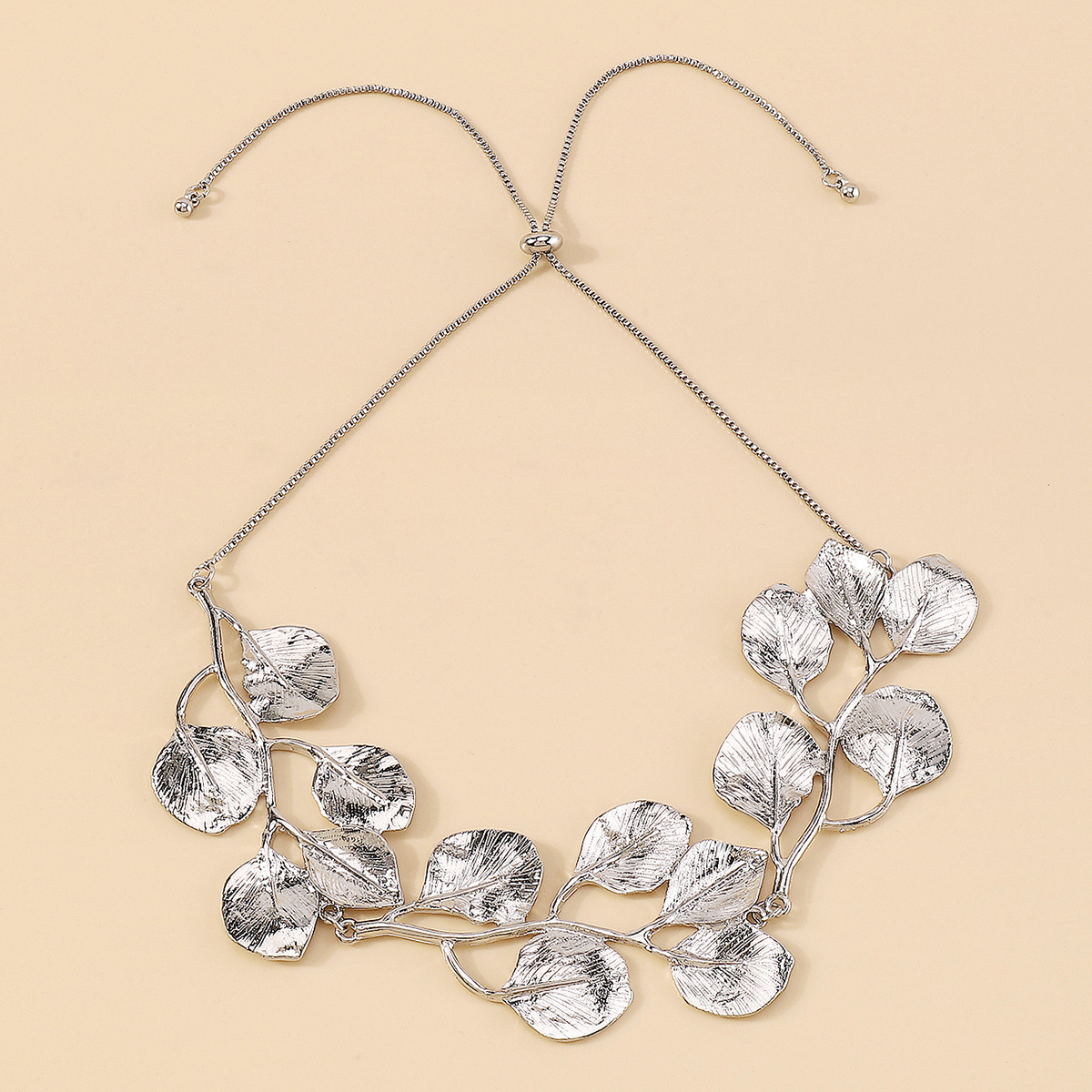 Golden Leaf - Vintage Feigenblatt-Halskette