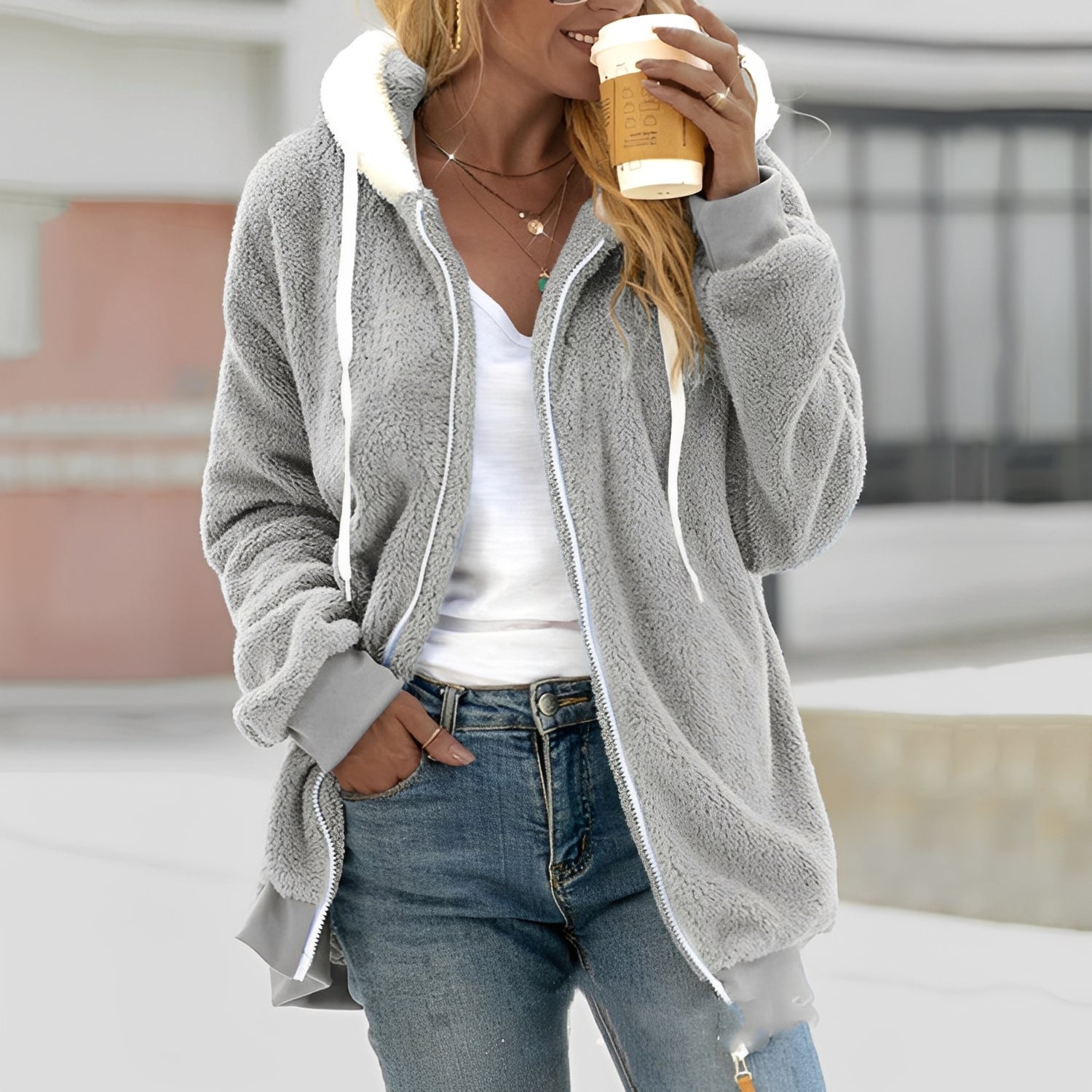 Chloe - Komfortable Damenjacke mit Kapuze