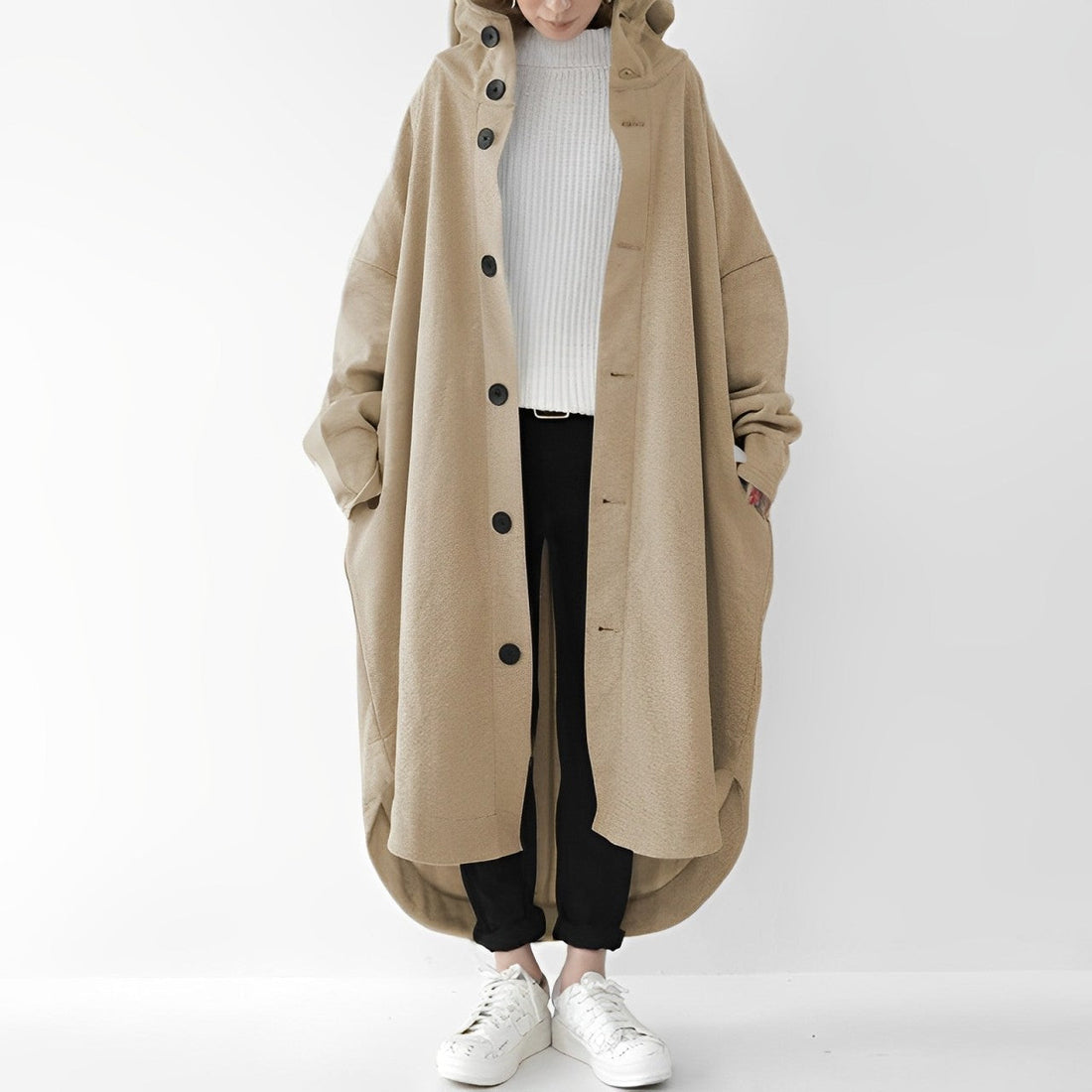 Cailyn - Bequemer langer Trenchcoat