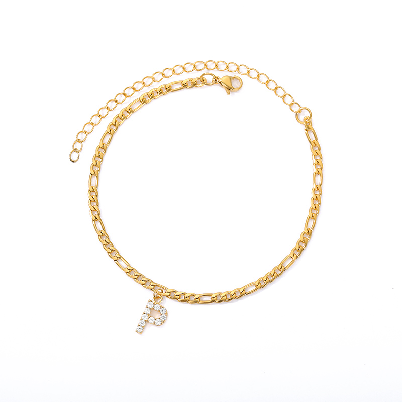 Initialen Knöchel - Knöchelarmband mit Ihrer Initiale
