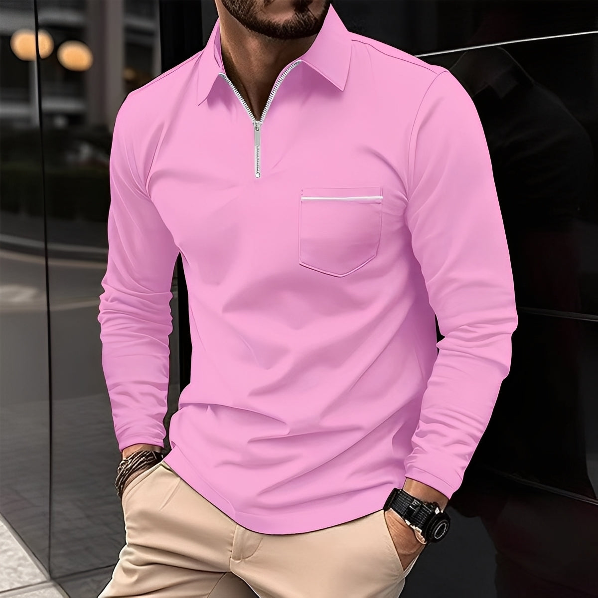 Bernard - Komfortables Langarmshirt