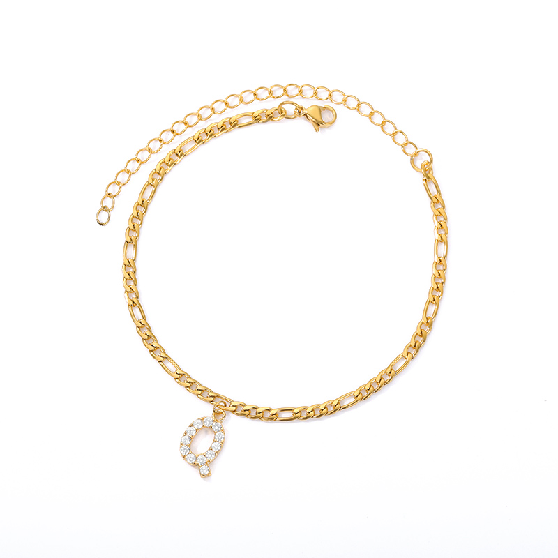 Initialen Knöchel - Knöchelarmband mit Ihrer Initiale
