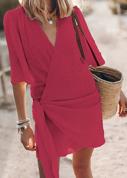 Allie - Lockeres Wickelkleid mit V-Ausschnitt für Damen