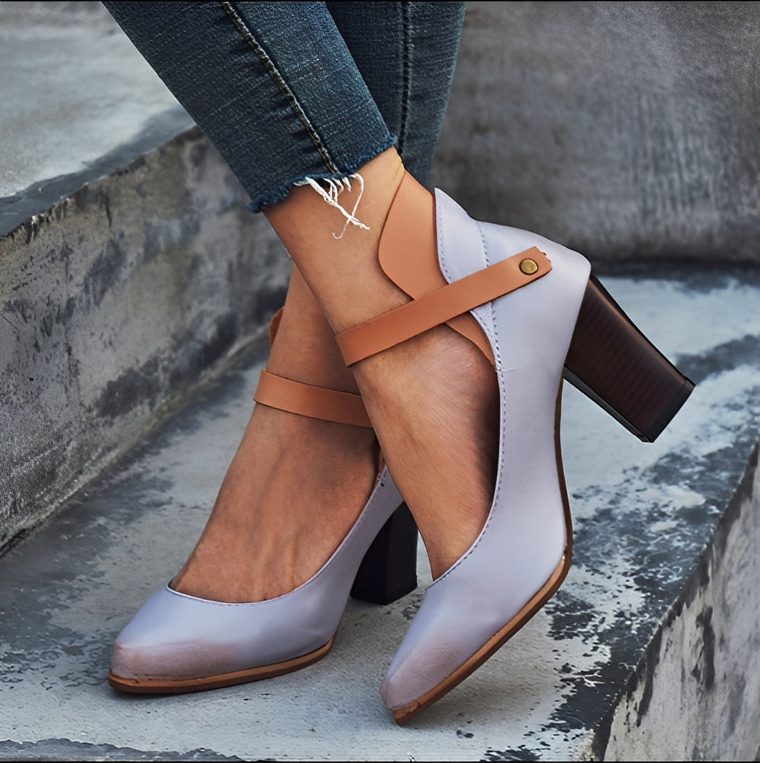 Irene - Stylische Sandalen mit breitem Absatz für Damen