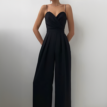 Glysha - Eleganter Damenoverall mit weitem Bein