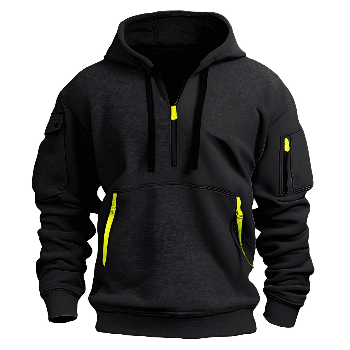 Paxton - Gemütliche Hoodie-Jacke mit halbem Reißverschluss