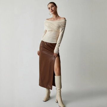 Yasmin - Elegantes, schulterfreies Top