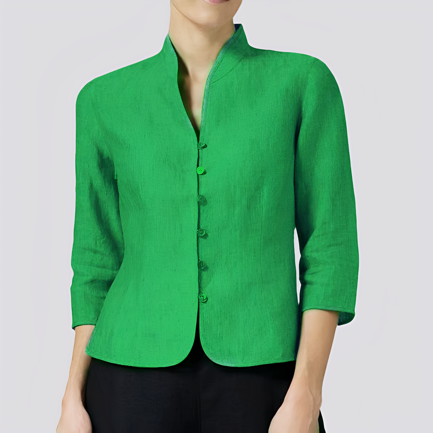 Alesha - Damenbluse mit klassischem Langarm-Stil