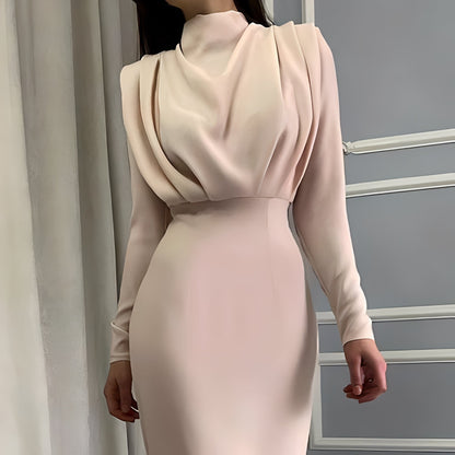 Bonnie - Elegantes, drapiertes Midikleid für Damen