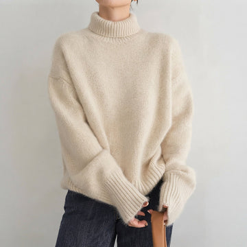 Lea - Modischer Damen-Pullover mit Rollkragen