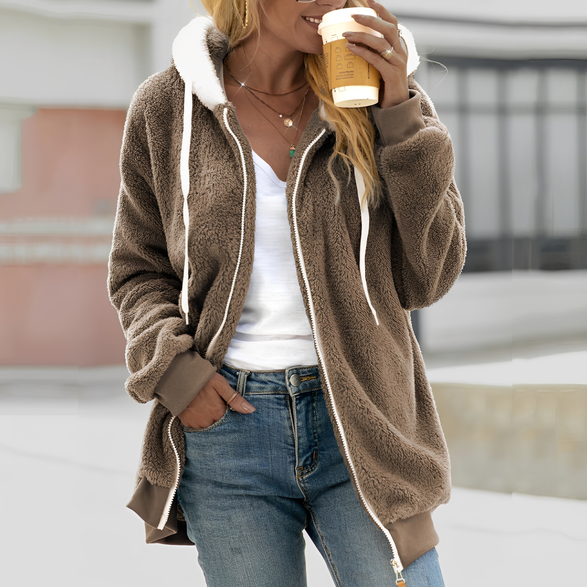 Chloe - Komfortable Damenjacke mit Kapuze