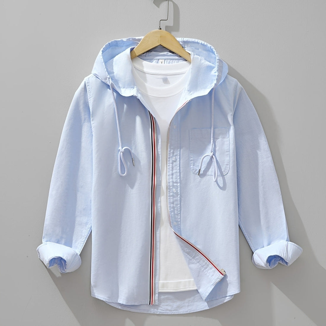 Richard - Freizeit Langarm-Shirt mit Kapuze für Herren