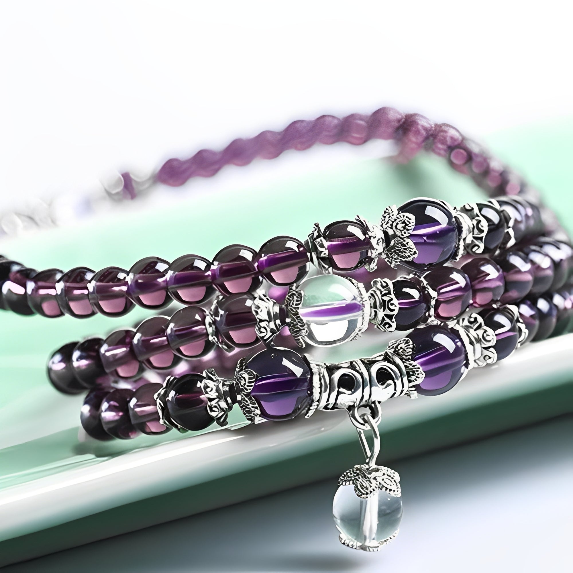 Mia – Spirituelles Armband und Halskette aus Amethyst