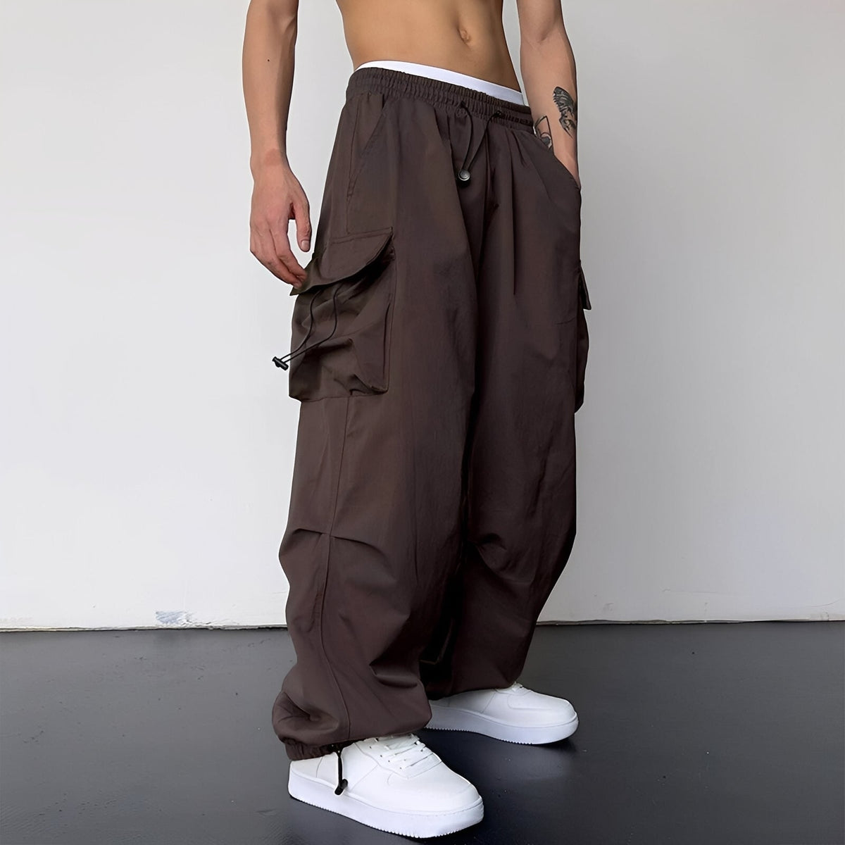 Kaleb - Stylische Cargo-Hose mit weitem Bein