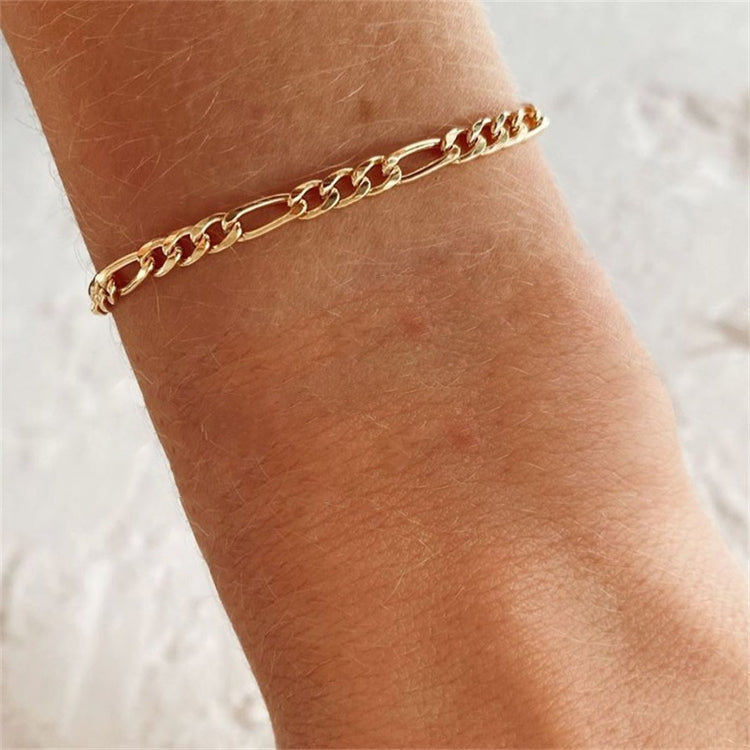 Saturn - Goldenes Kettenarmband