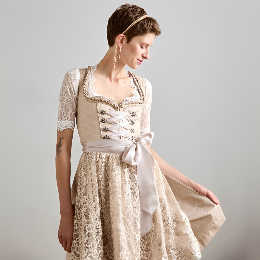 Eunes - Elegantes Schnürkorsett-Kleid für Damen
