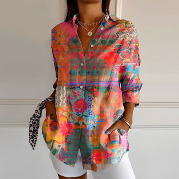 Anna - Trendige Bluse mit Print