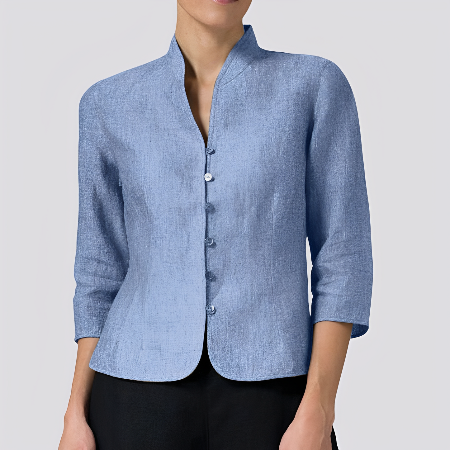 Alesha - Damenbluse mit klassischem Langarm-Stil