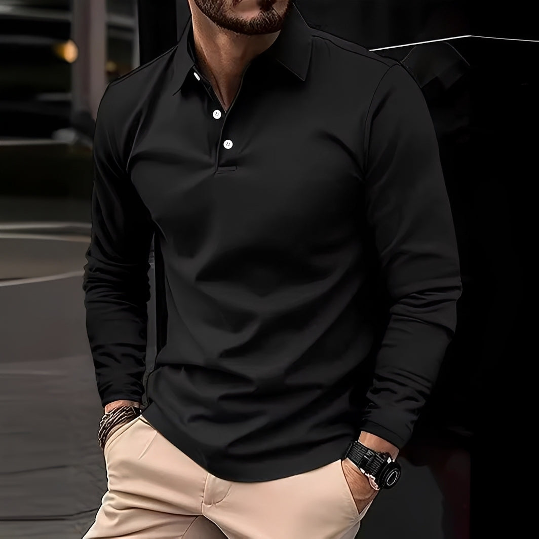 Conner – Herren-Poloshirt mit langen Ärmeln – Lässig & bequem