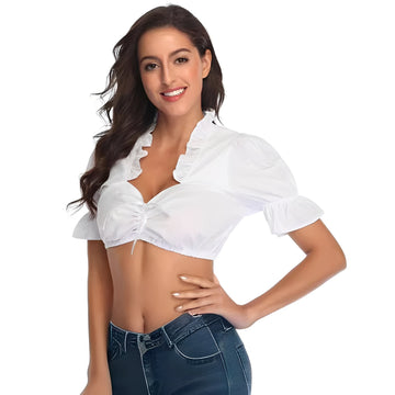 Zenia Elegante Dirndlbluse für Trachten