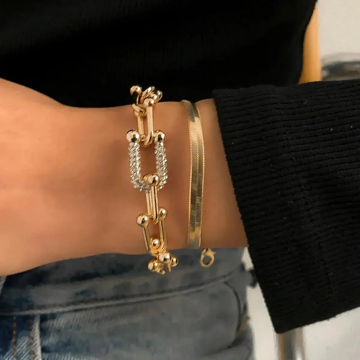 Maelys – Armbandset Kette & Schlange
