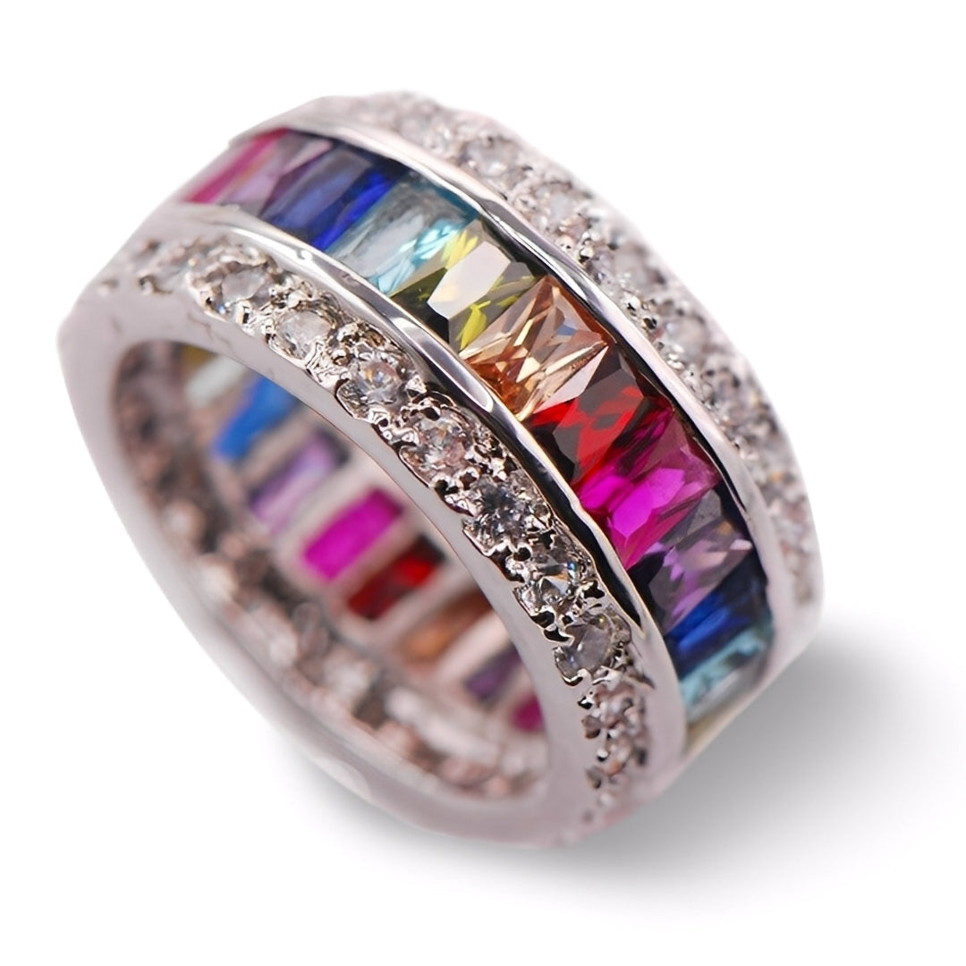 Sheena – Ring mit mehreren Steinen aus 925 Silber