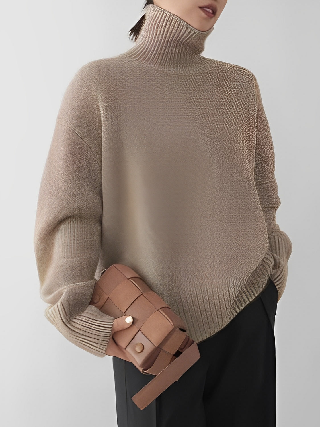 Yvette – Pullover mit hohem Kragen für Damen