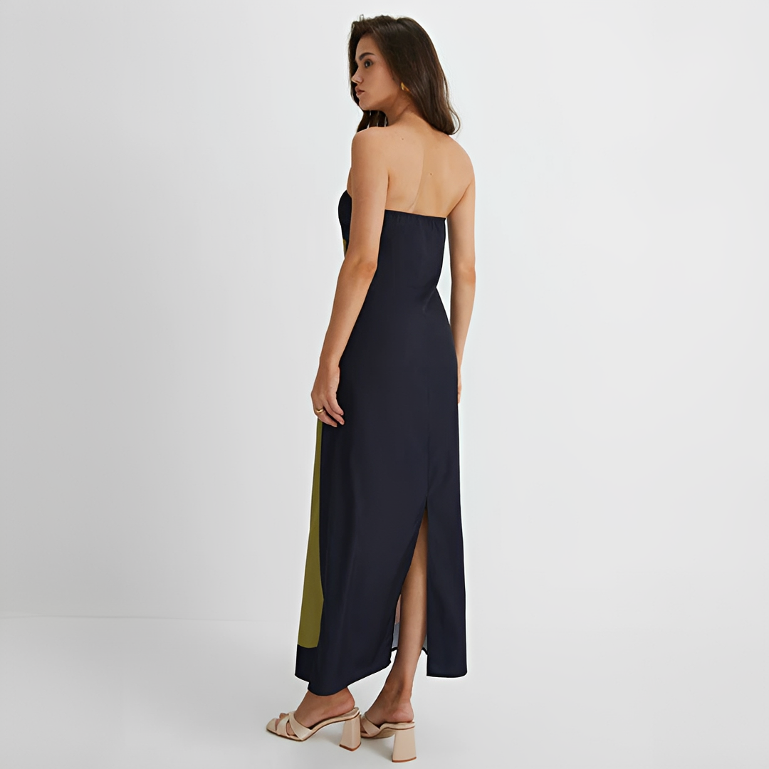 Delaney - Elegantes Kleid mit floraler Musterung und Tube-Top