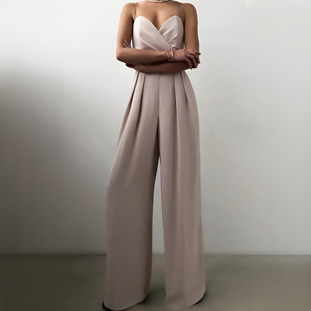 Glysha - Eleganter Damenoverall mit weitem Bein