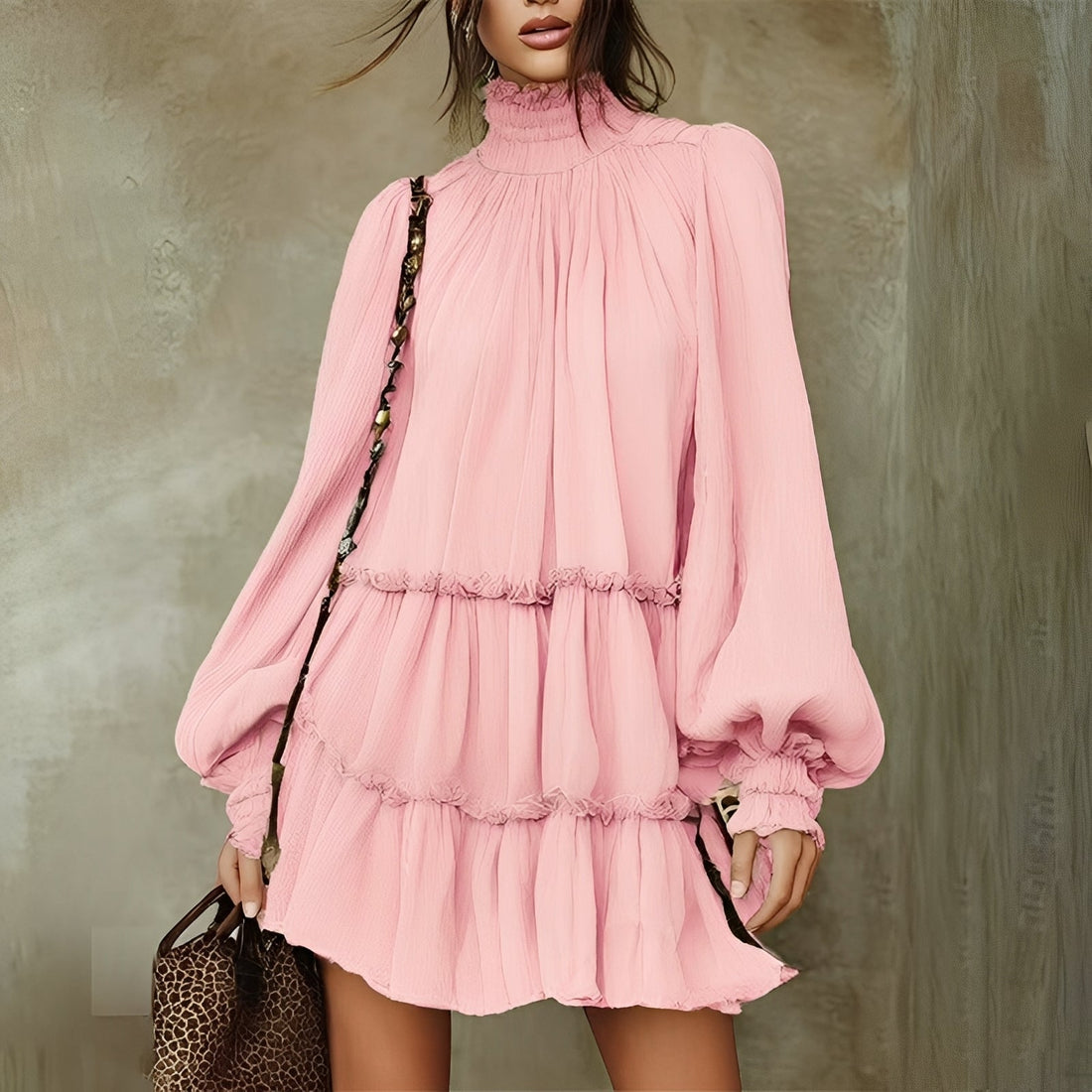 Mayeth - Elegantes Ruffle-Minikleid