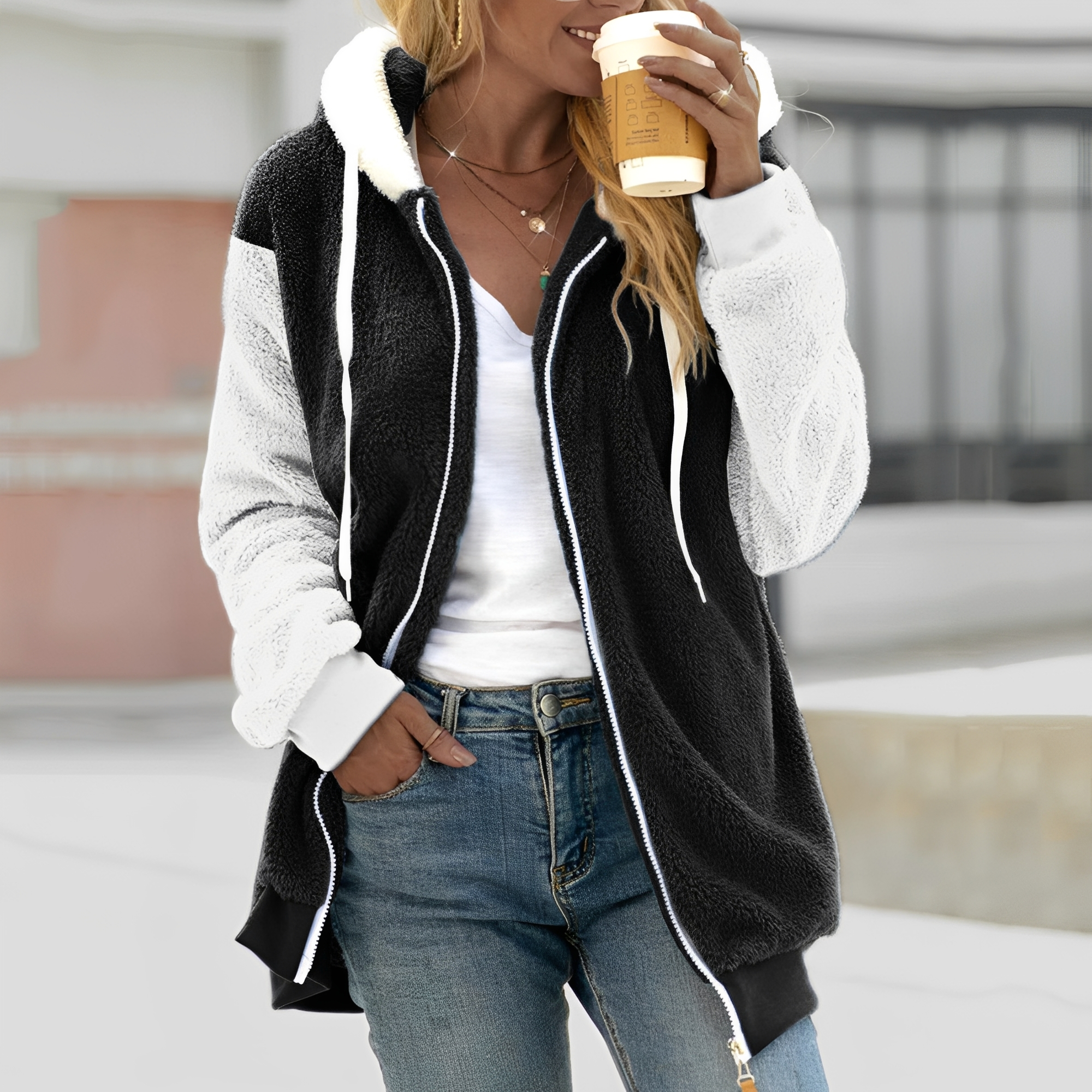 Chloe - Komfortable Damenjacke mit Kapuze