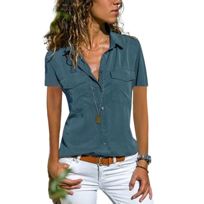 Lotti – Streetwear-Bluse mit kurzen Ärmeln