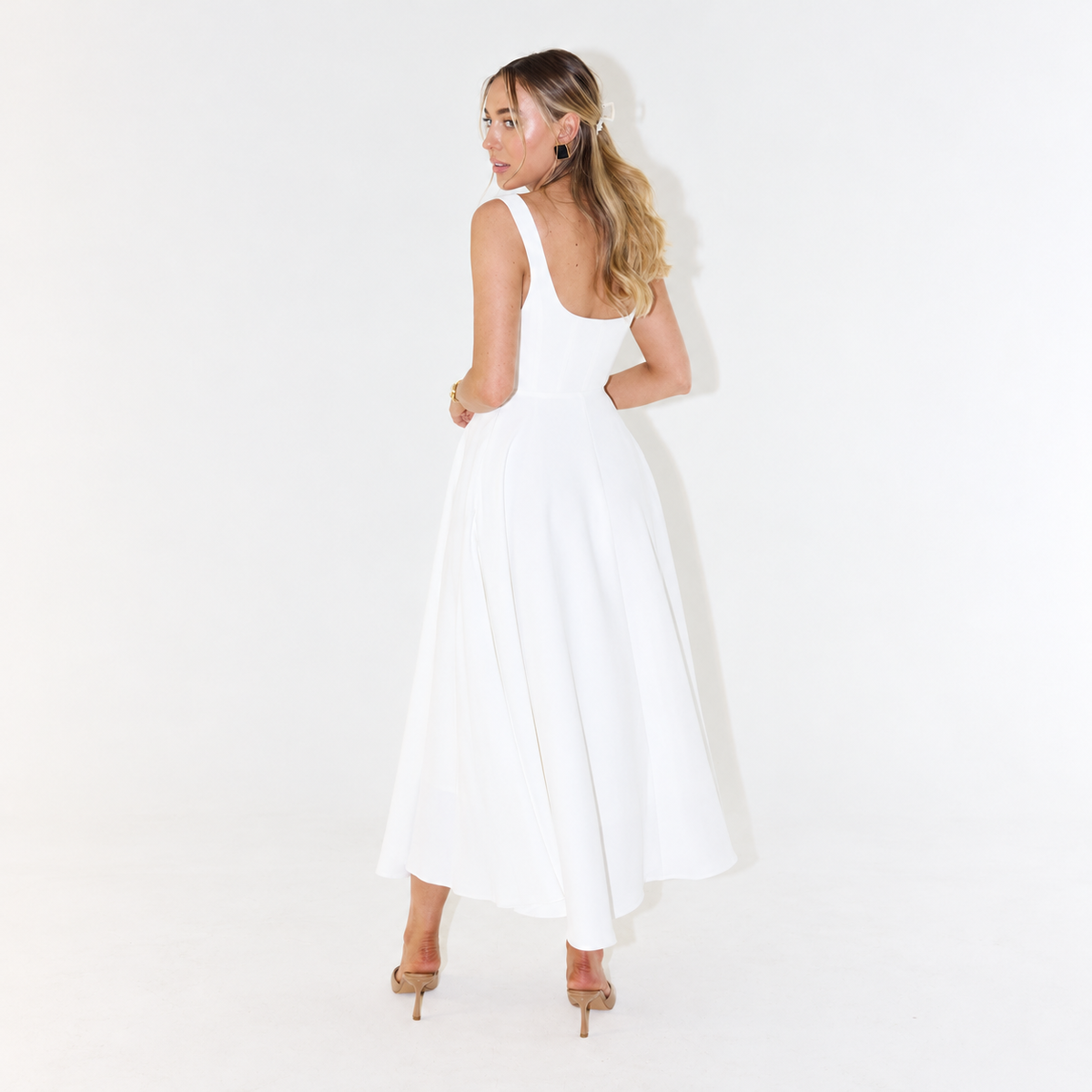 Melisa - Midi Kleid Damen, Elegant & Vielseitig